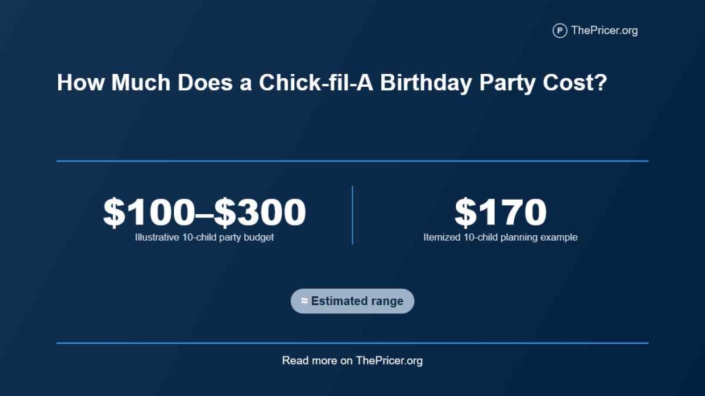 Chick-fil-A Birthday Party Cost