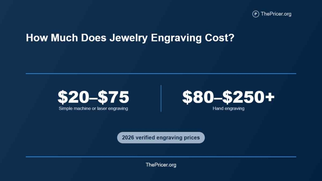 Jewelry Engraving Cost