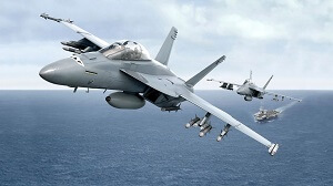 F-18 Flying