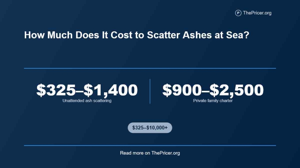 Scattering ashes at Sea cost