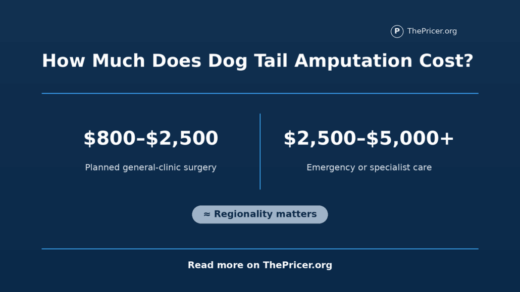 Dog Tail Amputation Cost