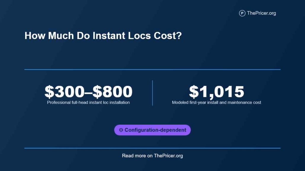 Instant Locs Cost