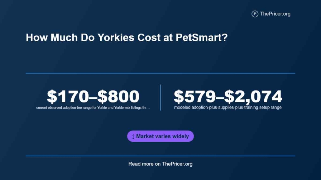 Yorkie Cost at Petsmart