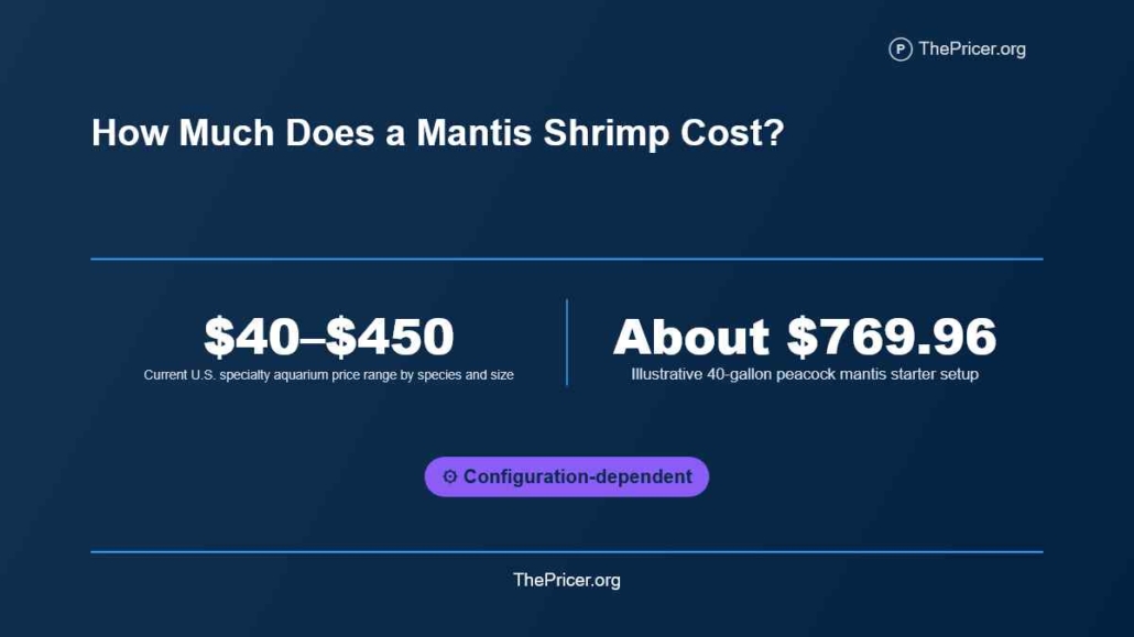 Mantis Shrimp Cost