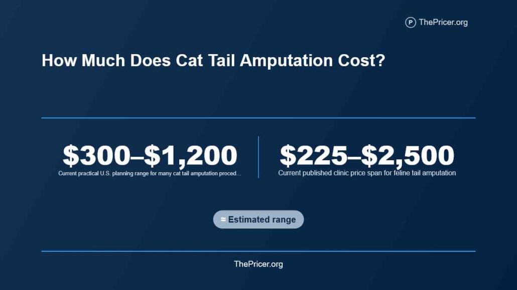 Cat Tail Amputation Cost