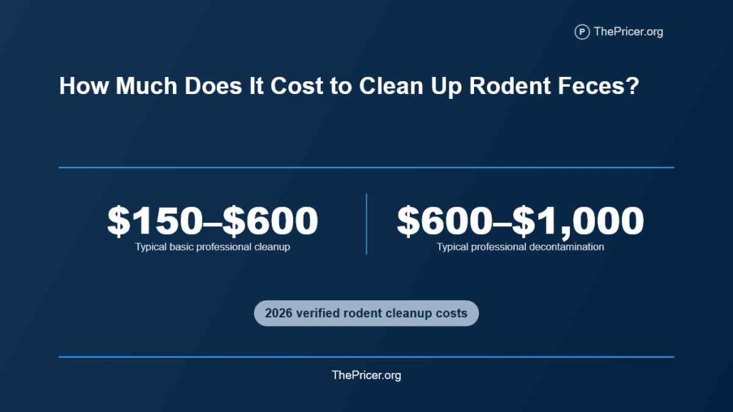 Rodent Feces Removal Cost