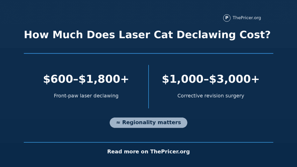 Laser Declawing Cost for a Cat