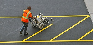 Parking Lot Striping Job