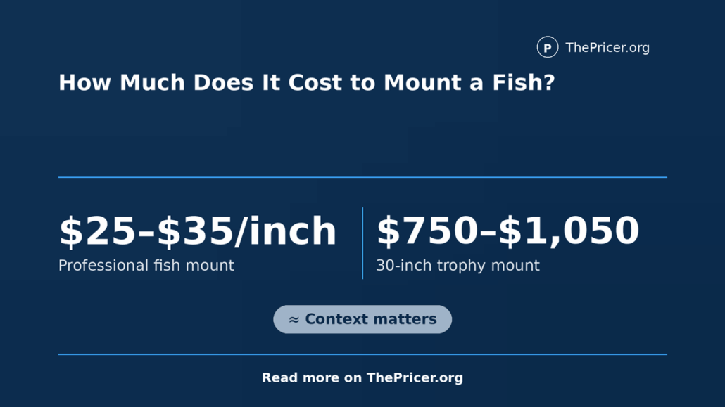 Fish Taxidermy Cost