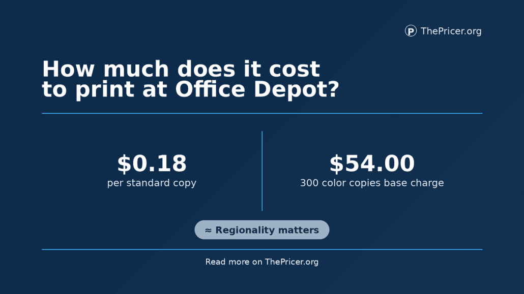 Office Depot Print Cost