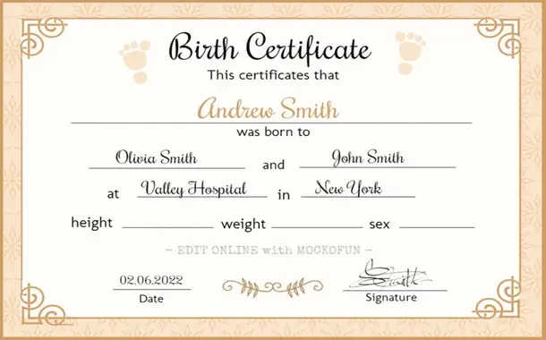 Birth Certificate Cost