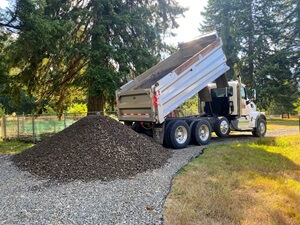 Dump Truck Load Gravel Delivery