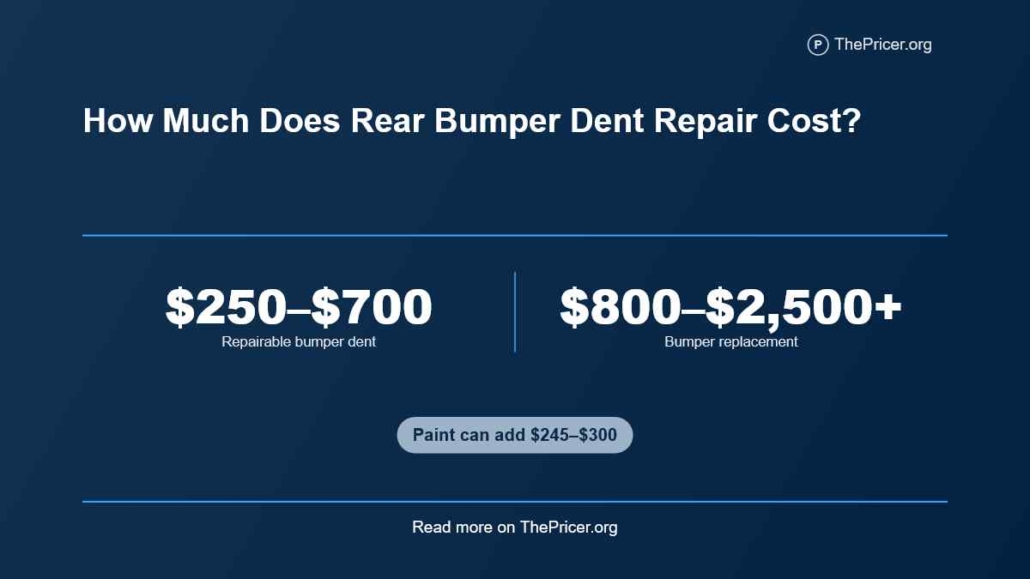 Bumper Dent Repair Cost