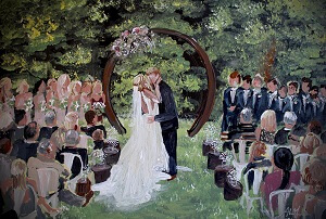 Live Wedding Painting