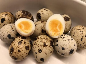 Boiled Quail Eggs