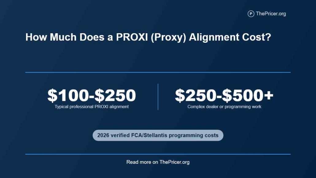 How Much Does Proxi Alignment Cost