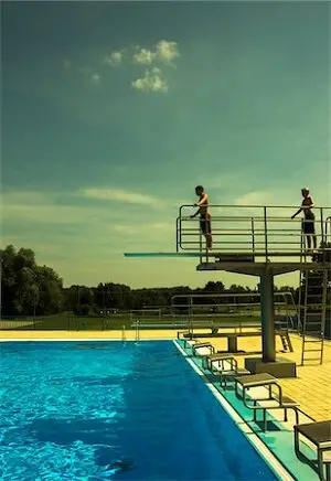 People on a Diving Board