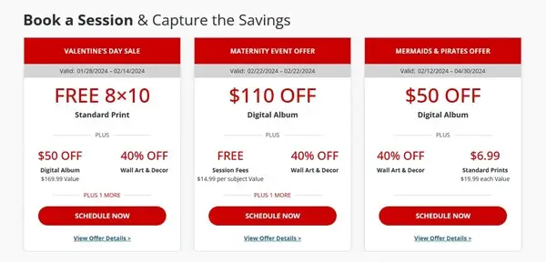 JCPenney Photoshoot Prices