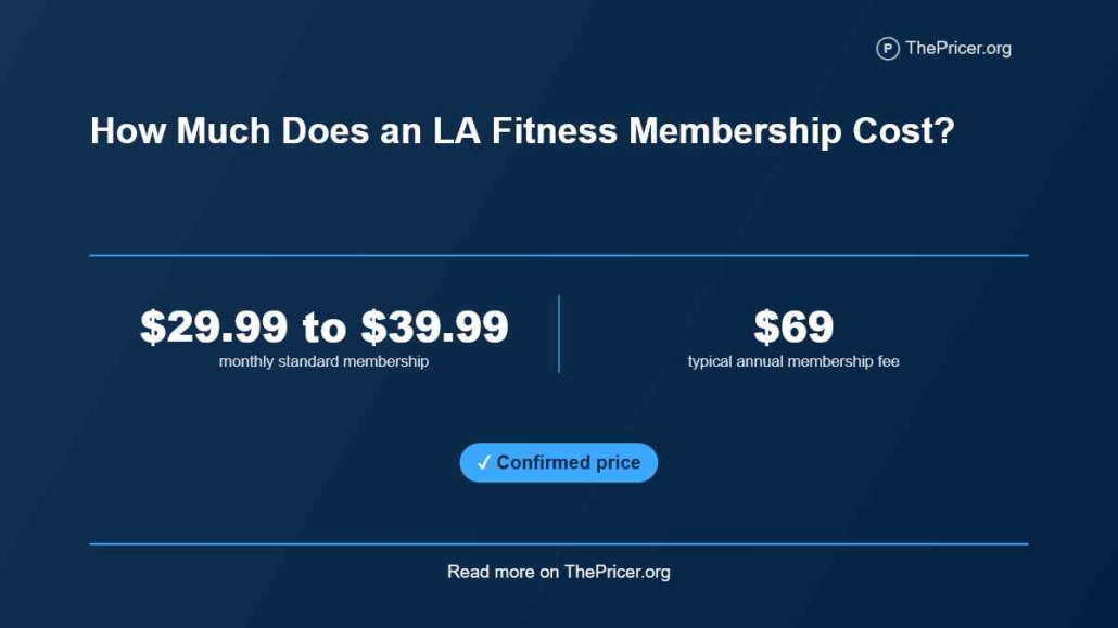 LA Fitness Membership Cost