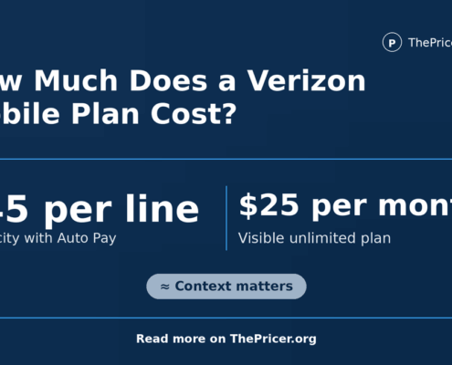 Verizon Mobile Plan Cost