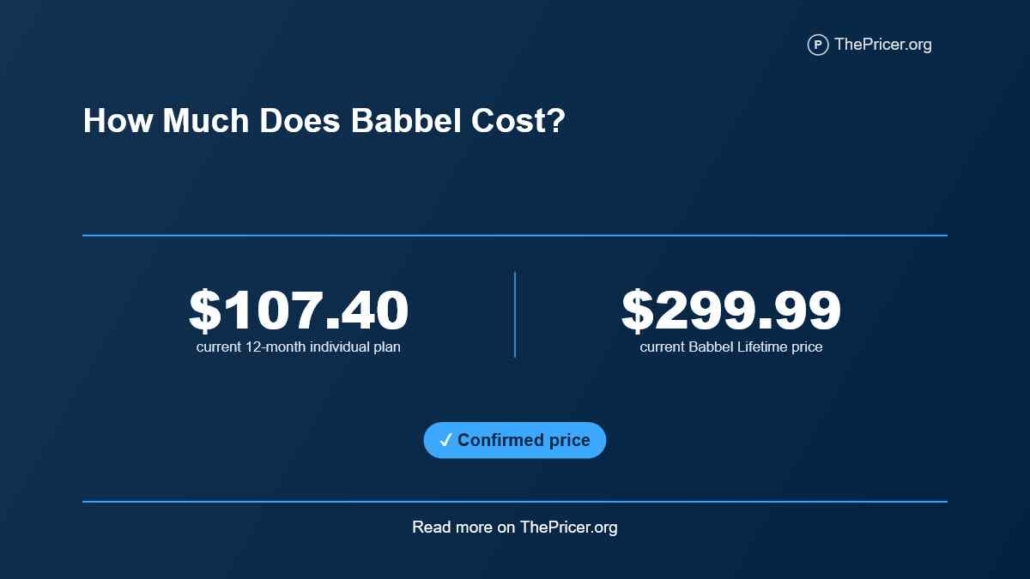 Babbel Cost