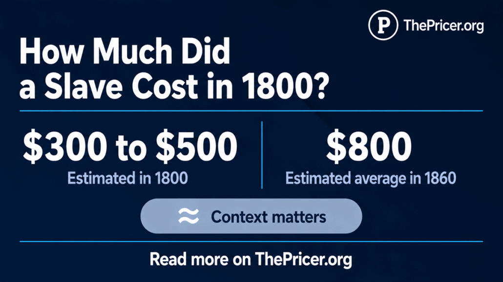 Slave Cost in 1800