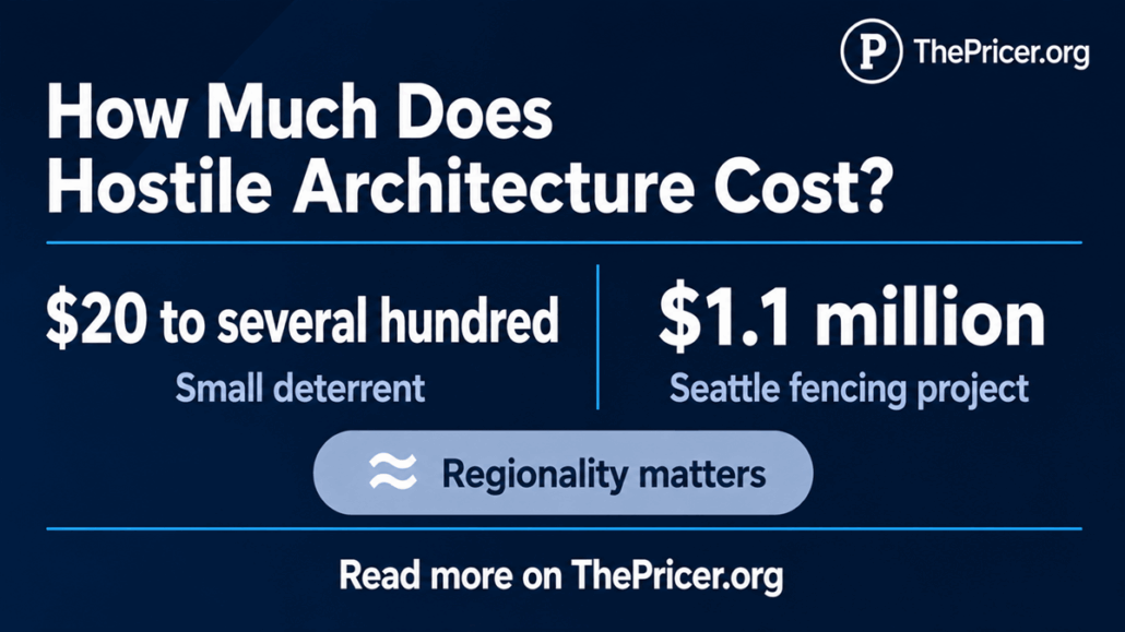 Cost to Build Hostile Architecture