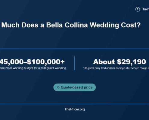 Bella Collina Wedding Cost