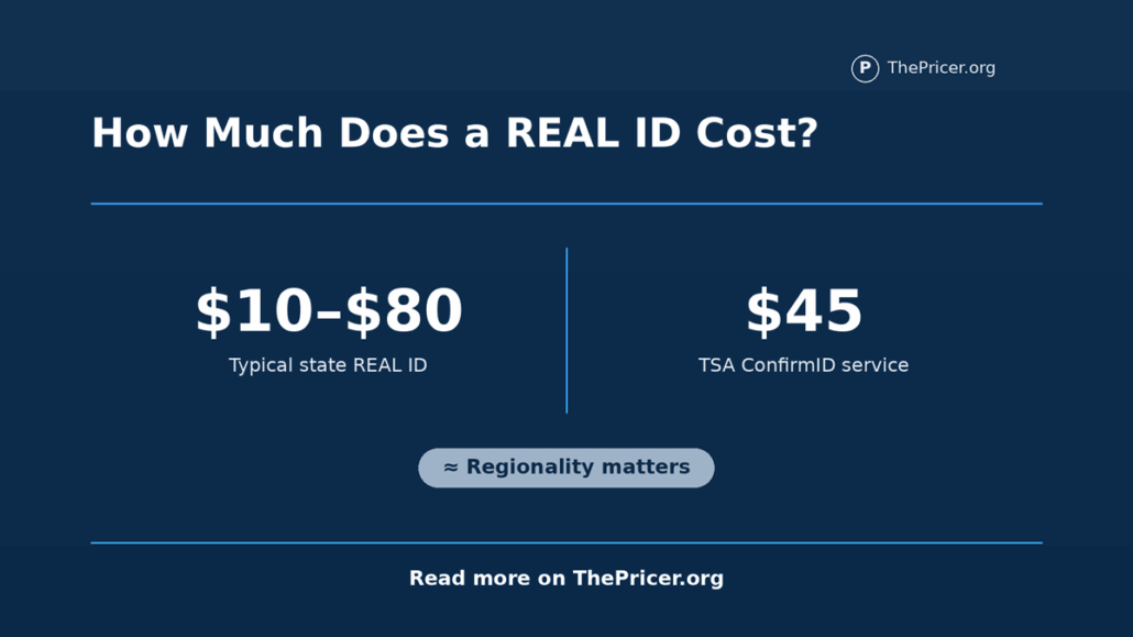 Real ID Cost