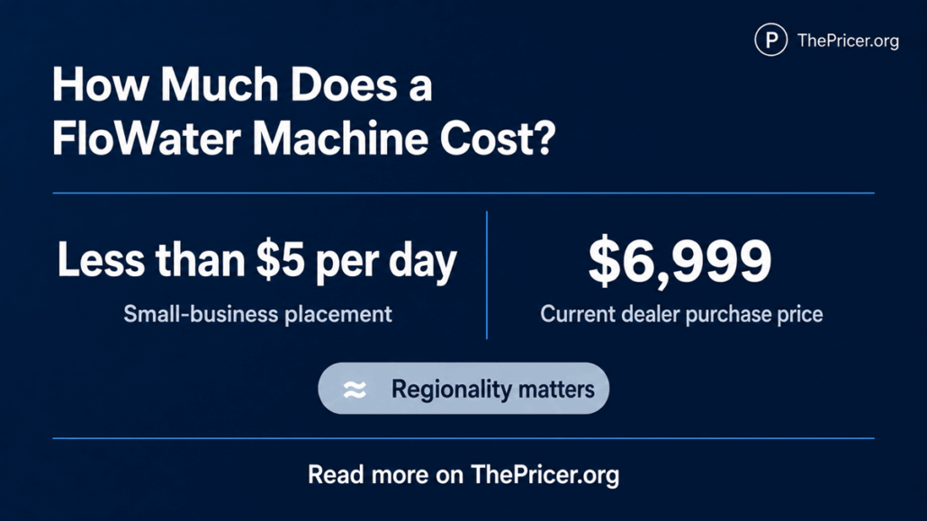 Flowater Machine Cost