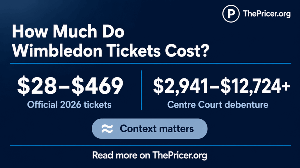 Wimbledon Tickets Cost