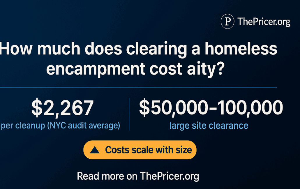 Clearing Homeless Encampment Cost