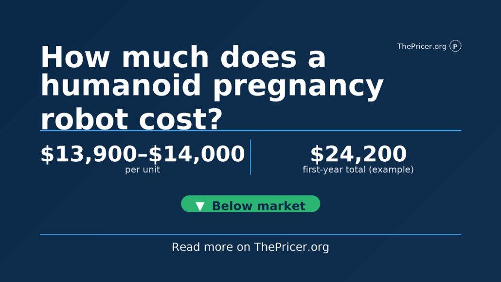 Humanoid Pregnancy Robot Cost