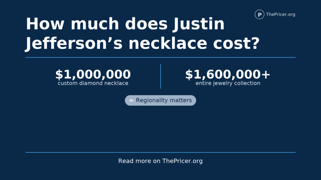 Justin Jefferson Necklace Cost