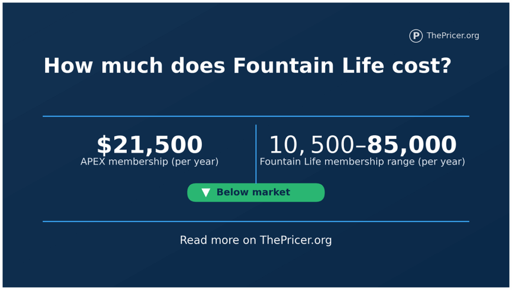 Fountain Life Cost