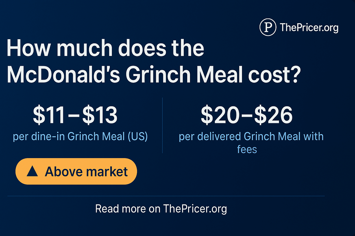 How Much Does The McDonald's Grinch Meal Cost?