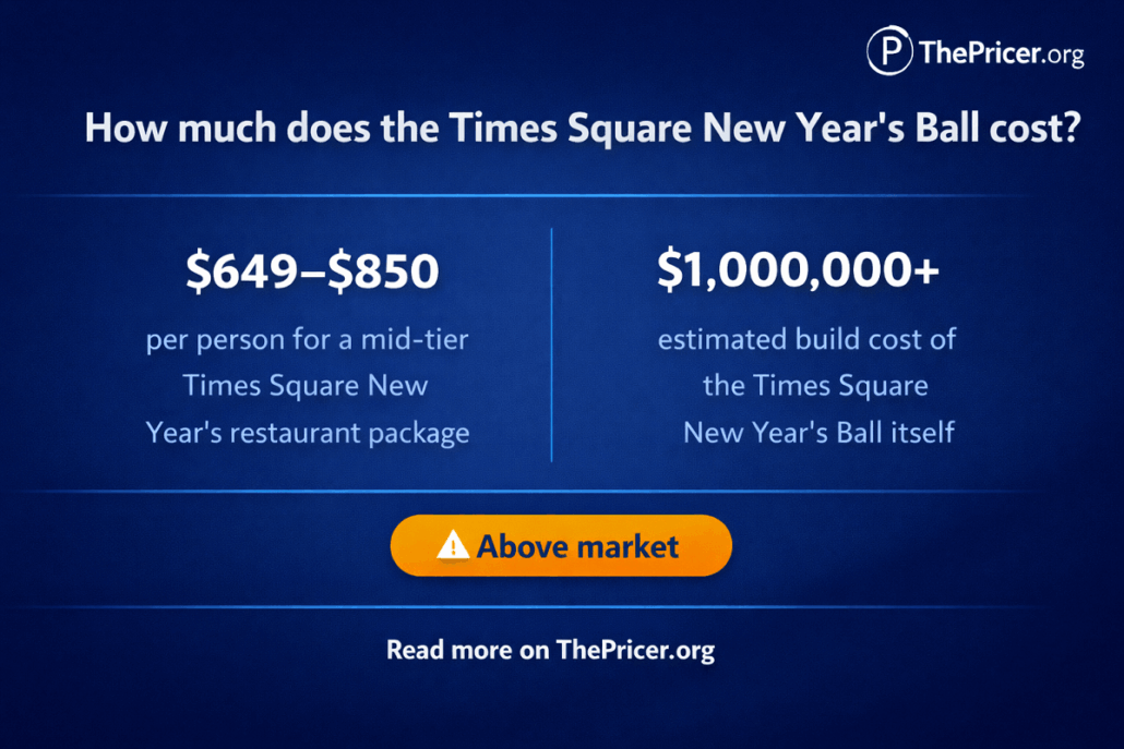 Times Square New Years Eve Ball Cost