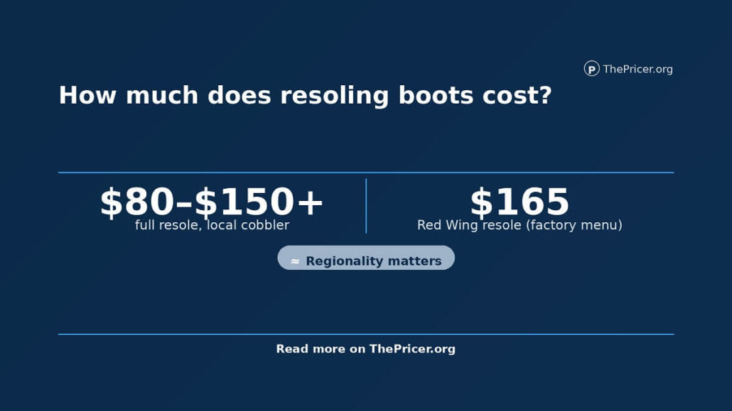 Cost to Resole Boots