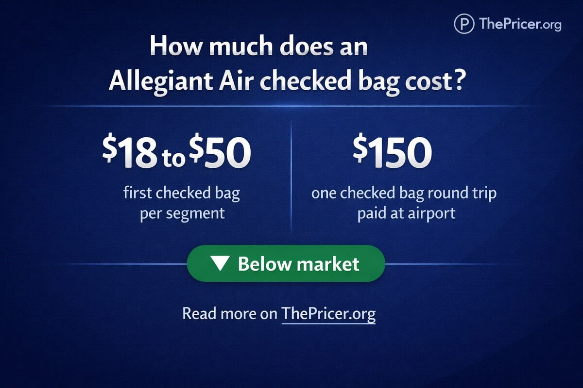 How Much Does An Allegiant Air Checked Bag Cost?