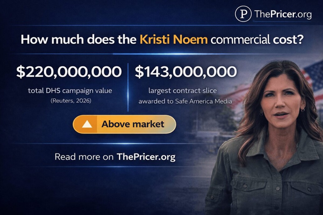 Kristi Noem Commercial Cost
