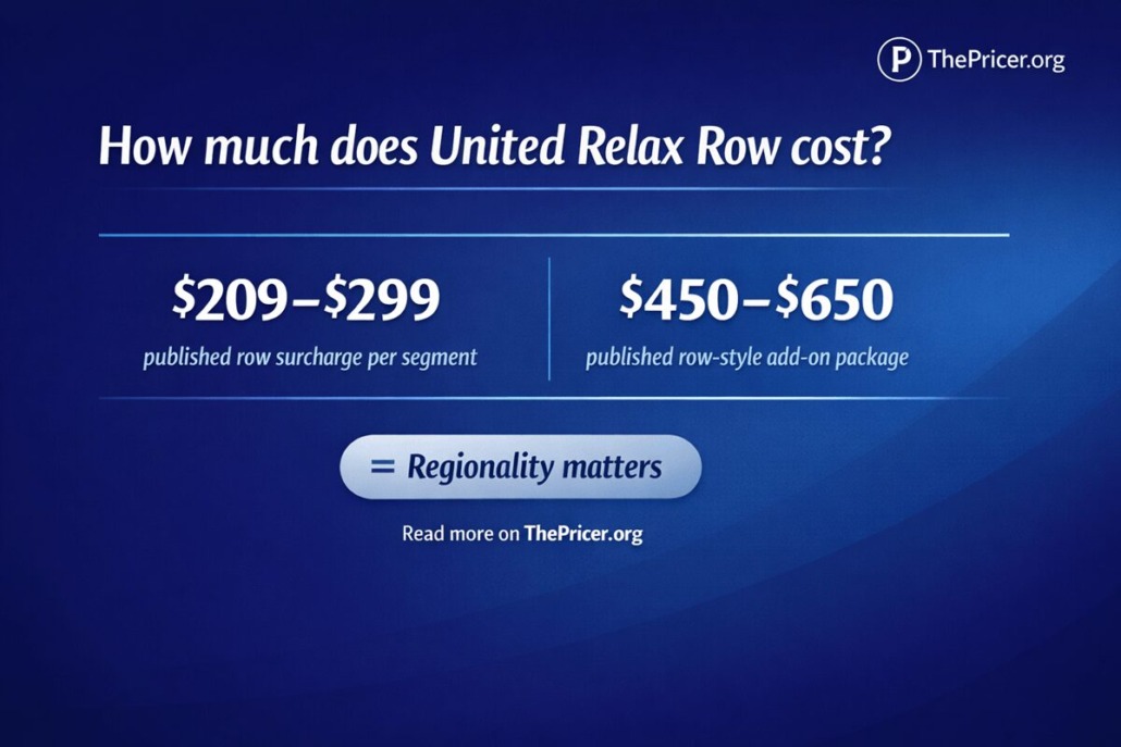 United Airlines Relax Row Cost