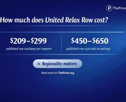 United Airlines Relax Row Cost
