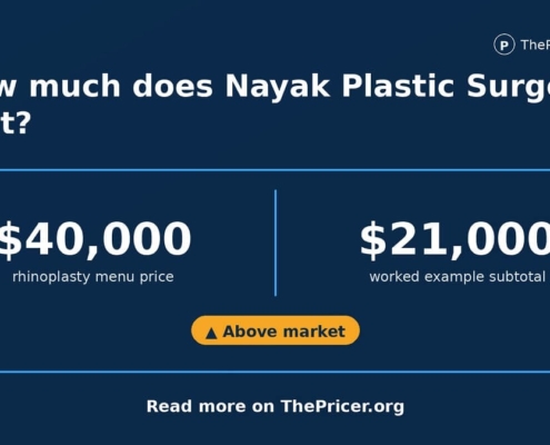 Nayak Plastic Surgery Cost Card