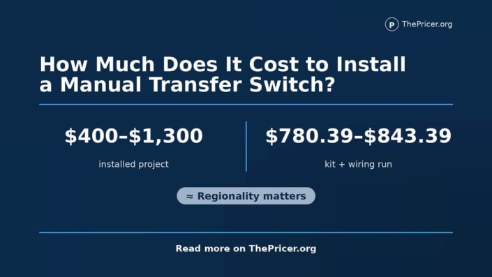 How Much Does It Cost To Install A Manual Transfer Switch?
