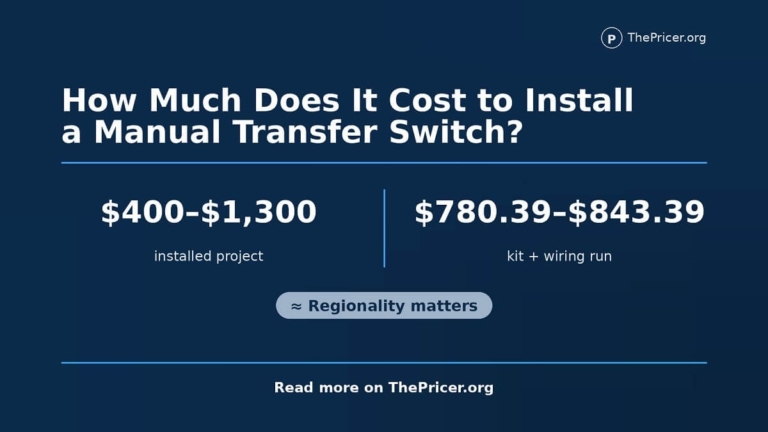How Much Does It Cost To Install A Manual Transfer Switch?