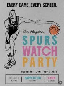 Spurs Watch Party Ticket Cost