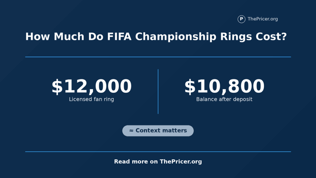 FIFA Championship Rings Cost