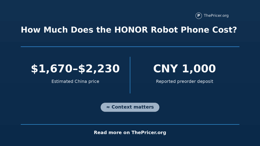 Honor Robot Phone Cost