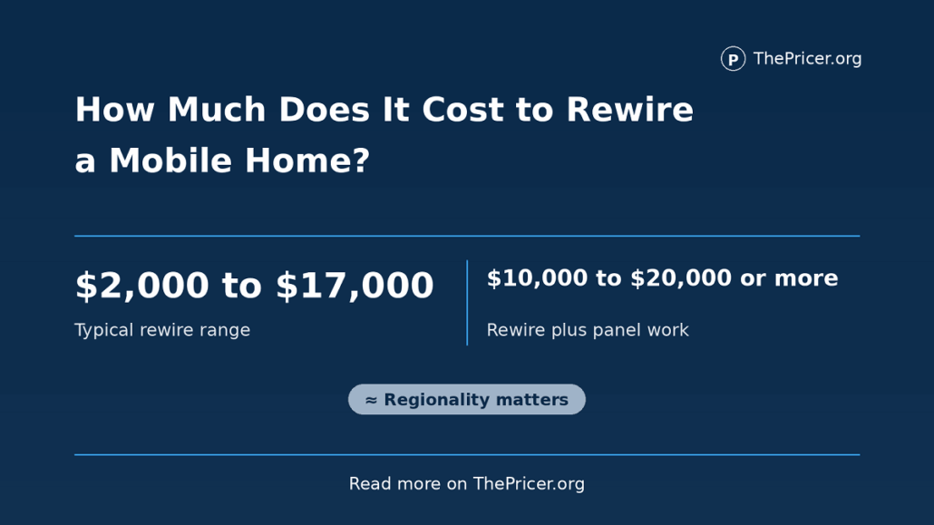 Cost to Rewire a Mobile Home