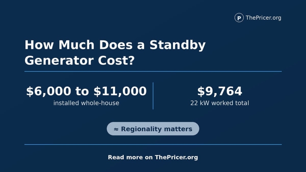Standby Generator Cost